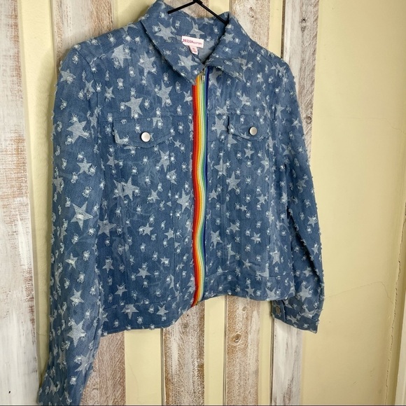 Design History Star Chambray Rainbow Kids Jacket - Picture 2 of 10